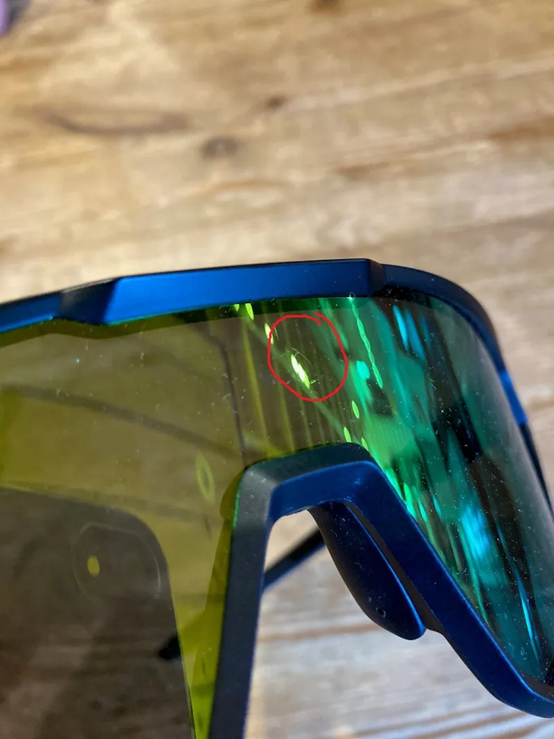 Cabe Asphalt Sunglasses Matt Black Zone Grey Cat 3 Green - LIGHT SCRATCH TO LENSE-1